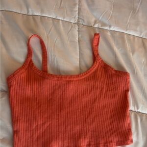 Heart Hips Coral Ribbed Camisole